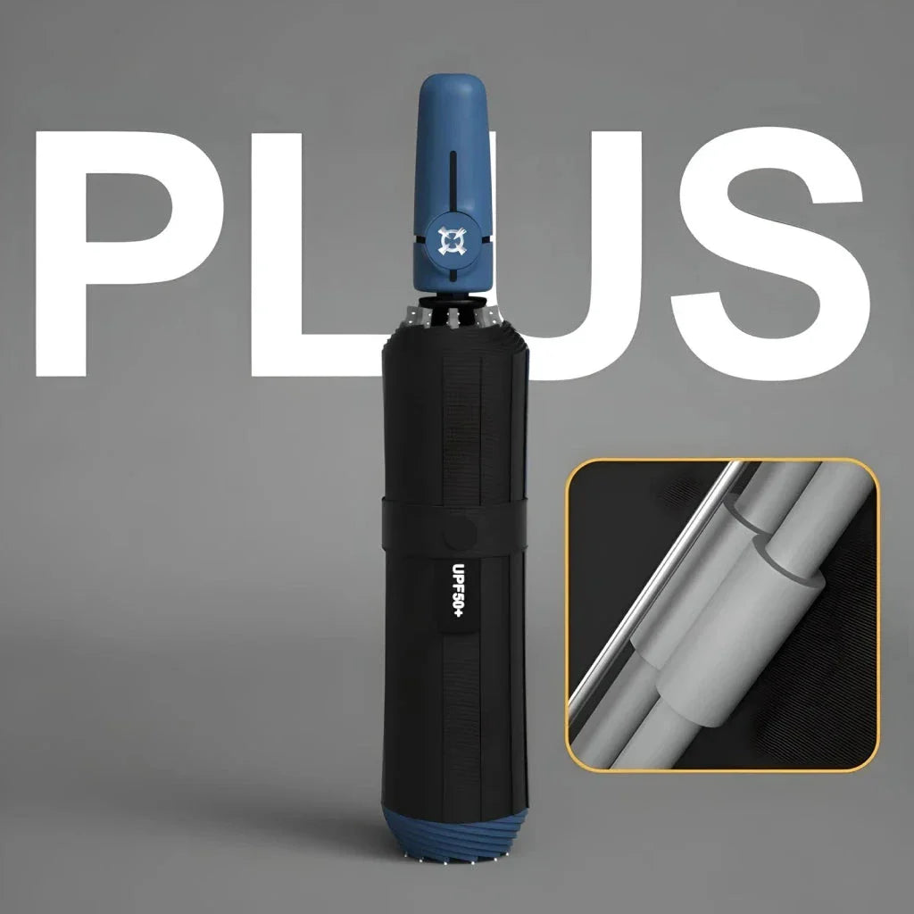Premium automatic UV-blocking windproof umbrella in various colours, offering protection and convenience for British weather