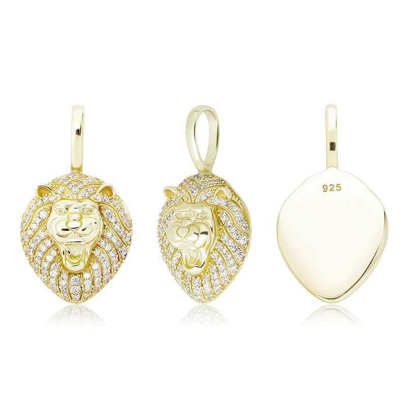 Elegant 925 silver pendant with sparkling zircon inlays and a fashionable clavicle chain