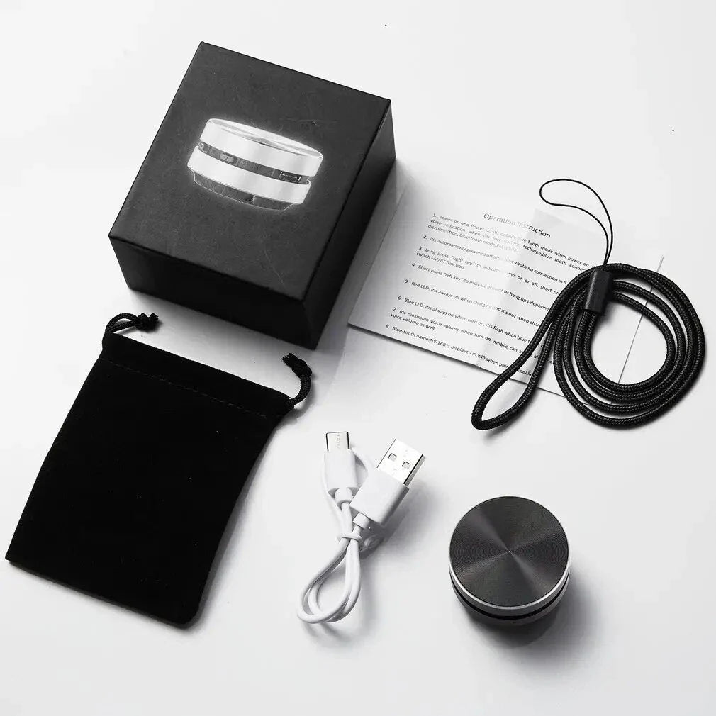 Compact, premium aluminium alloy Bluetooth bone conduction speaker with versatile sound experience