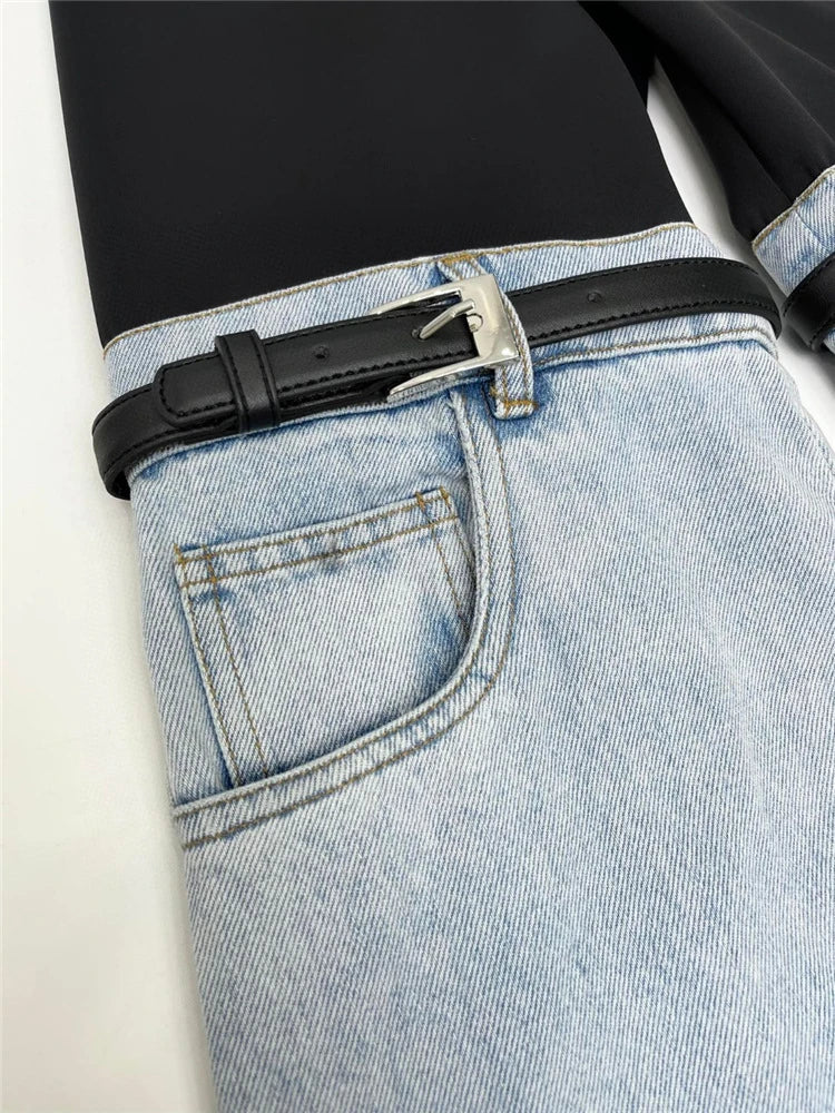 GiftHome UK Stylish High-Waist Straight Leg Chic Trousers for Discerning Women