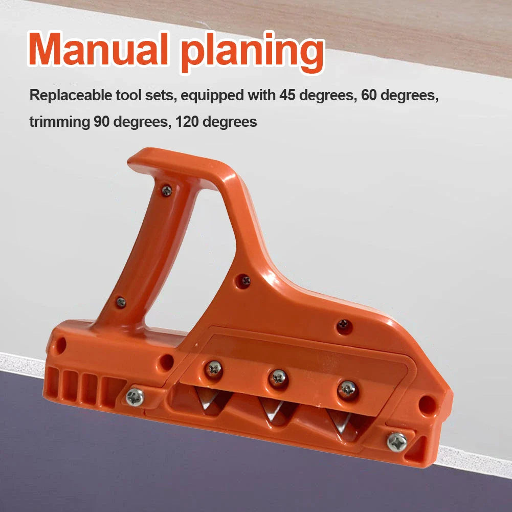 Professional drywall hand plane with adjustable 45/60-degree blade for precision chamfering and woodworking tasks