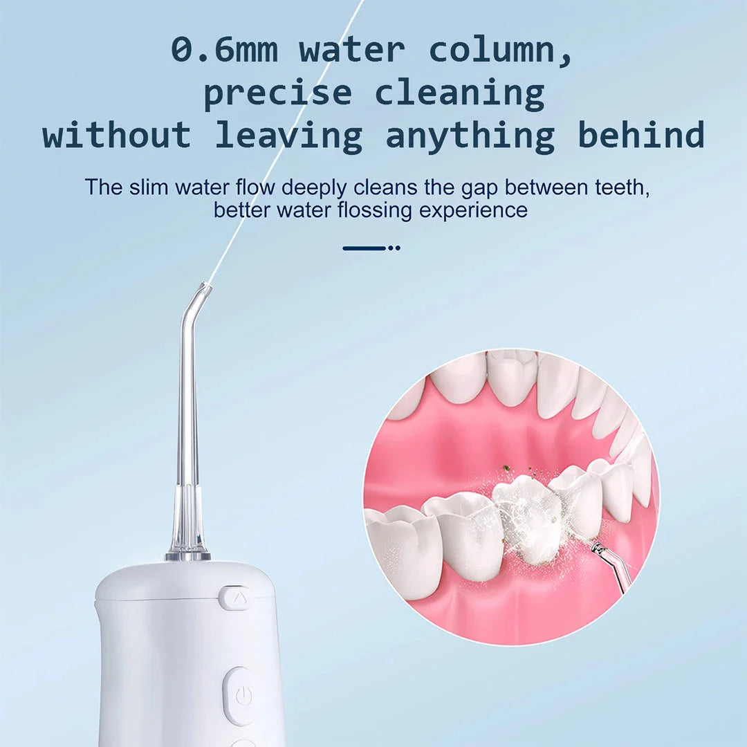 Cordless Water Flosser with 3 Cleaning Modes, Detachable Tank, and Replaceable Nozzles for Improved Oral Hygiene