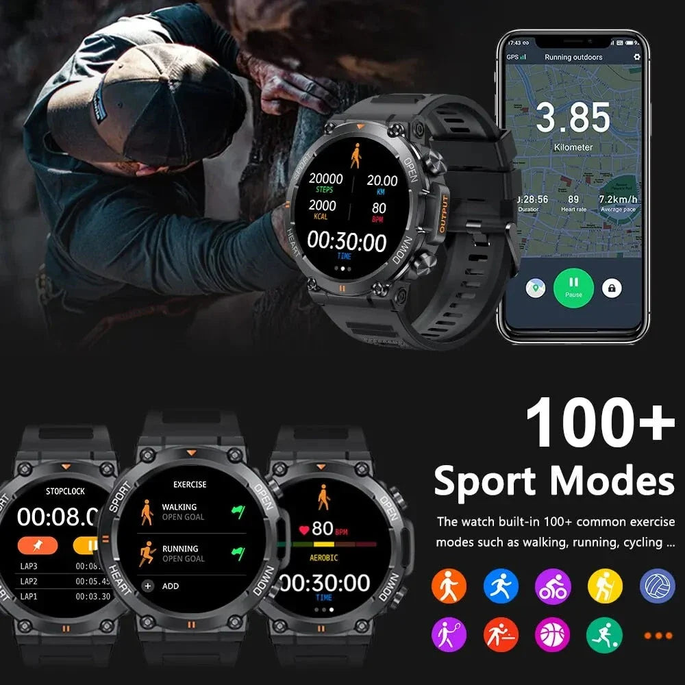 Premium 1.39" HD Smart Watch with Bluetooth Calling, Health Monitoring, and Customisable Faces