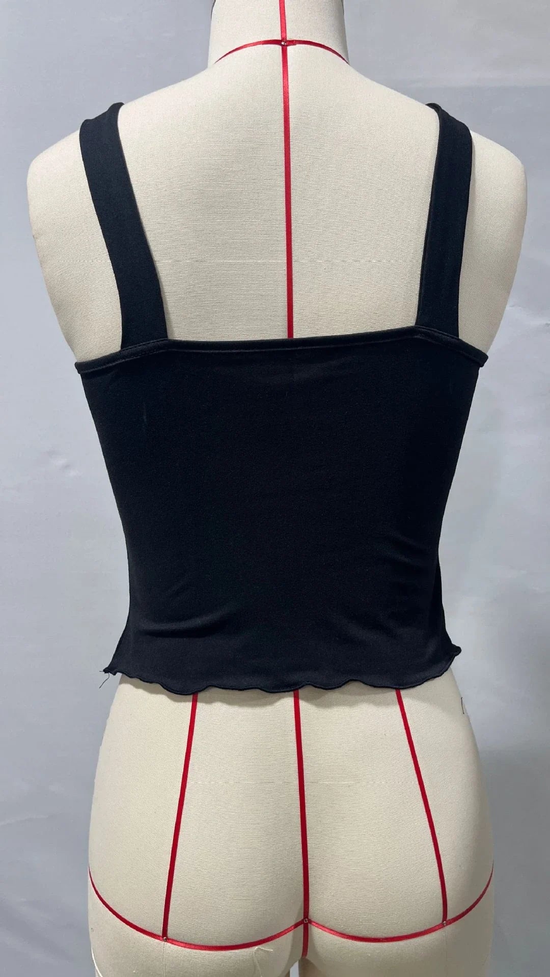 A versatile v-neck camisole top in a modern Y2K style, perfect for summer wear in the UK.