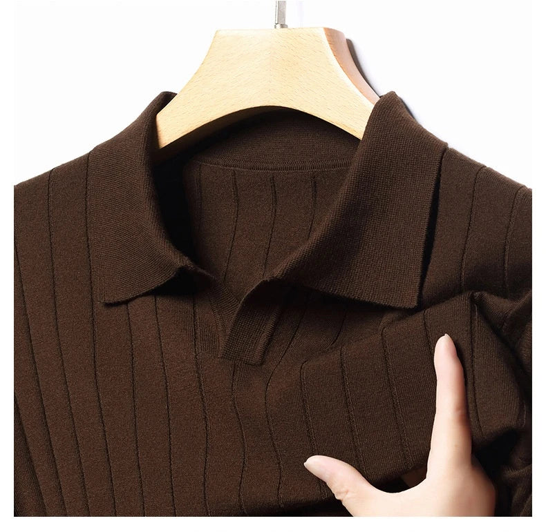 Men's autumn pullover sweater in various colours and sizes, featuring a cosy and versatile design for casual wear