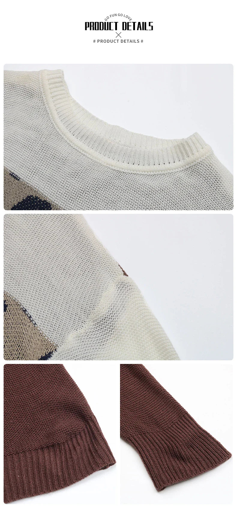 A stylish women's long sleeve leopard print pullover jumper in a classic coffee brown colour