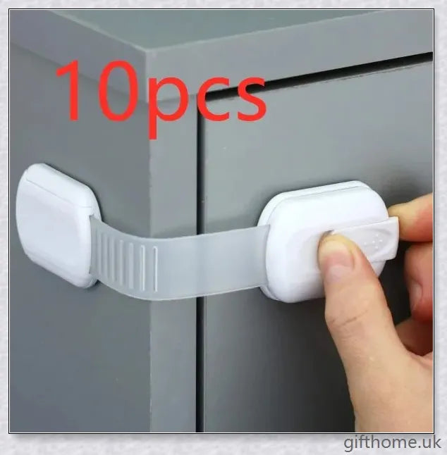GiftHome UK Adjustable Child Safety Lock for Secure Kitchen Cabinets