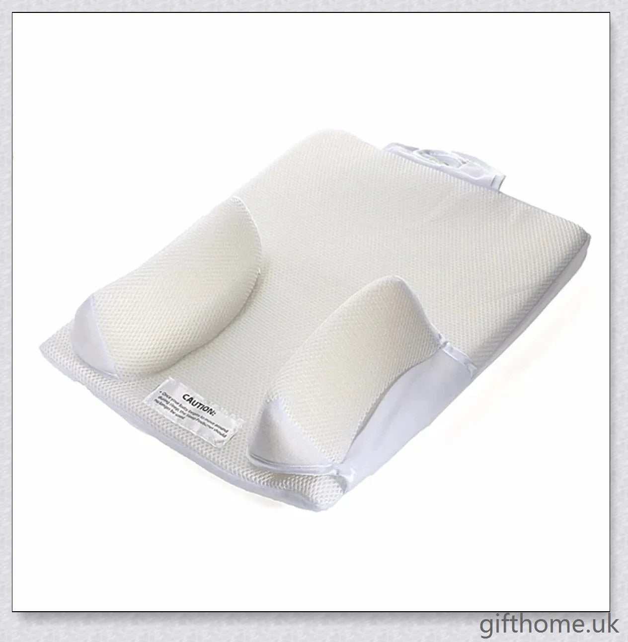 Premium Baby Sleep Positioner & Anti-Roll Pillow with elevated head design and breathable mesh material