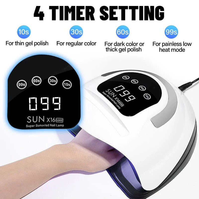 GiftHome UK Ultra-Powerful 320W UV LED Nail Lamp for Salon-Worthy Nails
