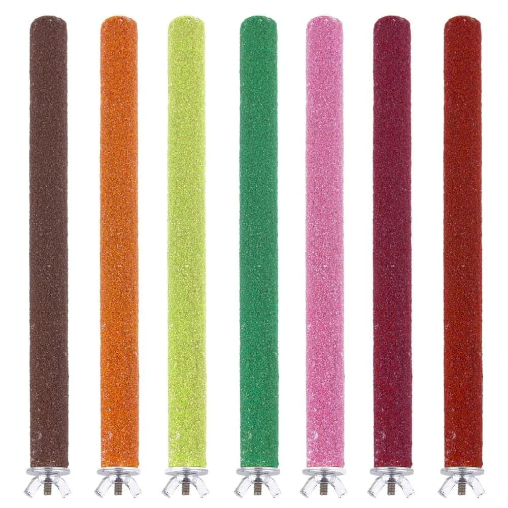 Premium bird chew and grind toy made of wood and metal, designed to promote natural chewing and grinding behaviours in pet birds