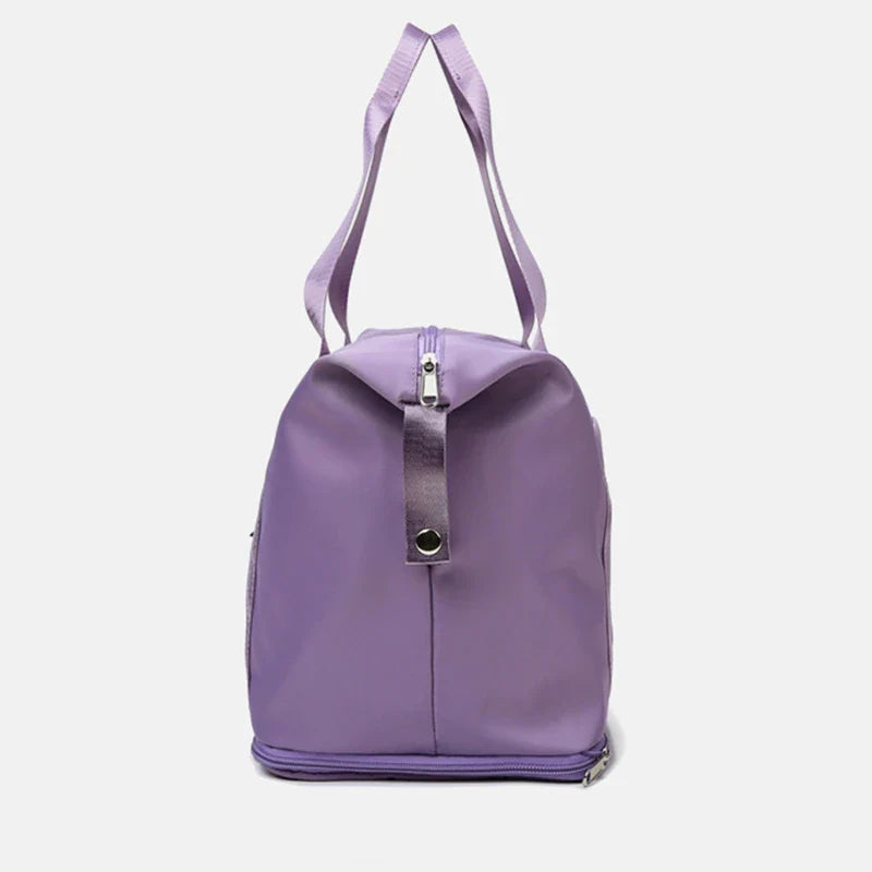 Large capacity travel bag with multiple pockets for fitness, gym, and outdoor activities