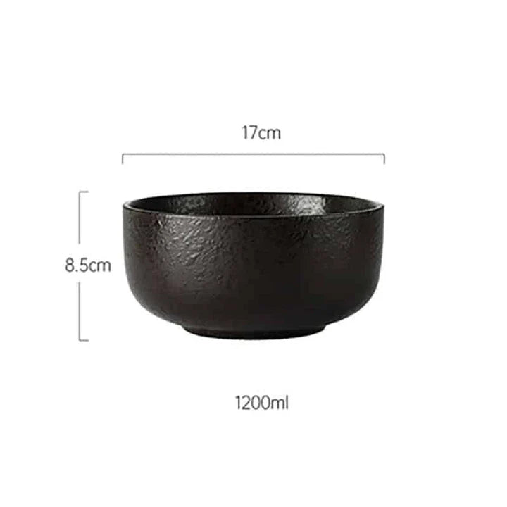 Premium Japanese-style ceramic ramen bowl with matching spoon, designed for an authentic ramen dining experience