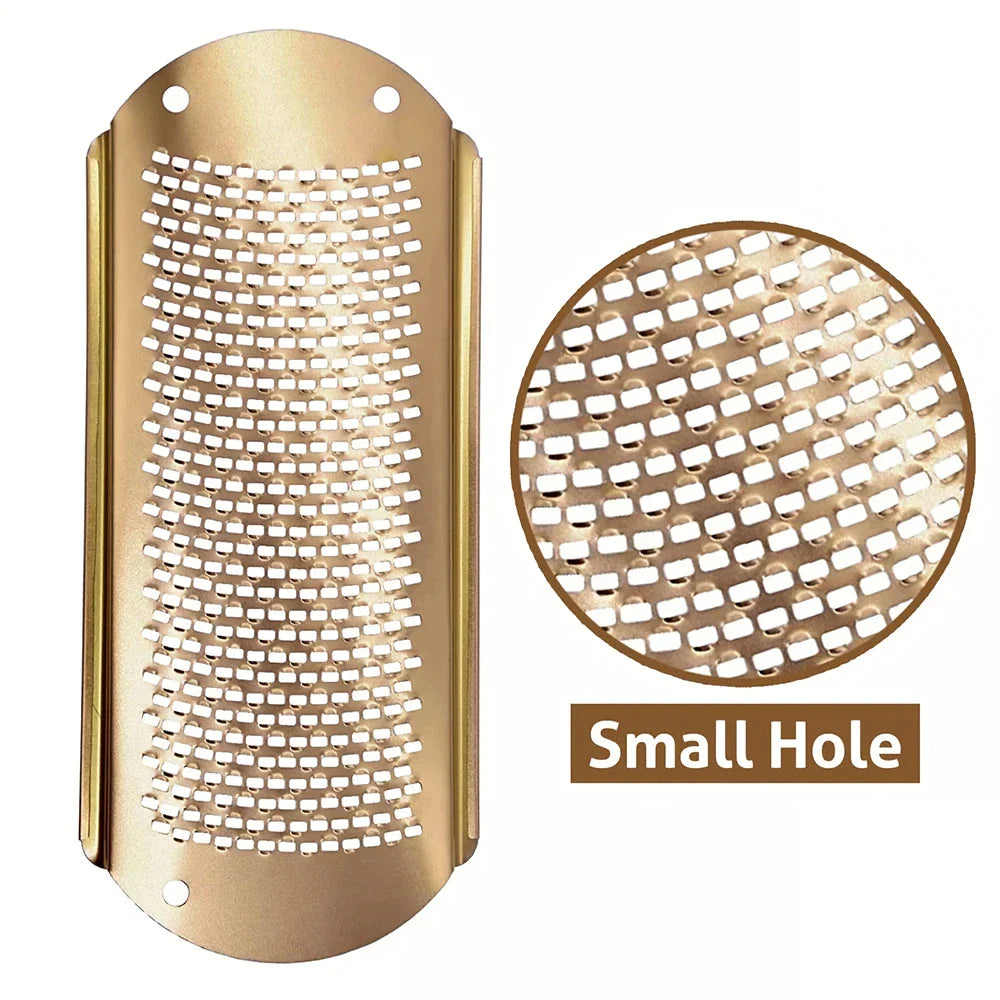 Professional Foot File Rasp for Callus Removal - Durable Stainless Steel Construction with Elegant Golden Finish