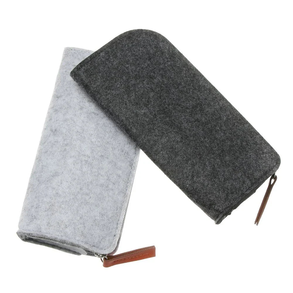 Premium wool felt spectacles case in various colours, designed to protect and store eyewear safely and stylishly.