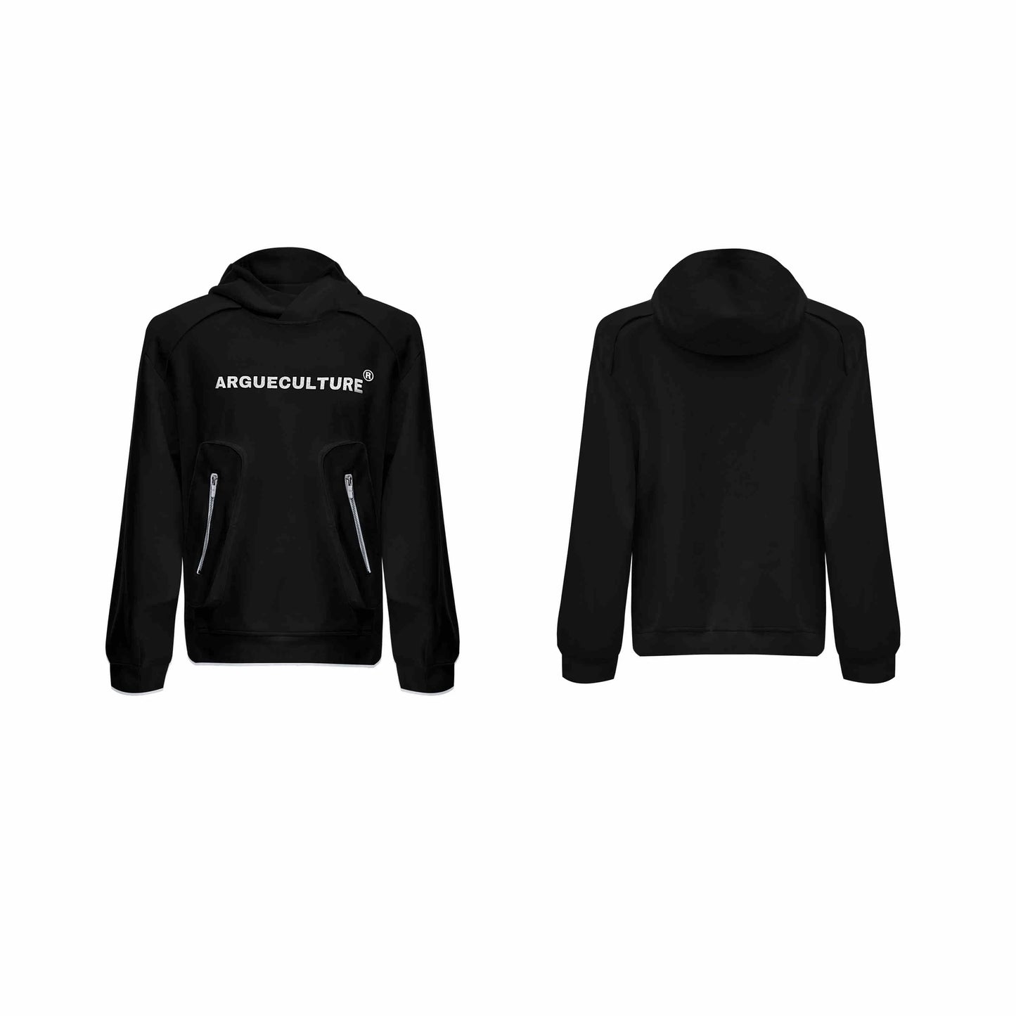 Pocket Heavy Hooded Sweater for Men, featuring a premium cotton-polyester blend, roomy front pockets, and a generous hood for added warmth and coverage.