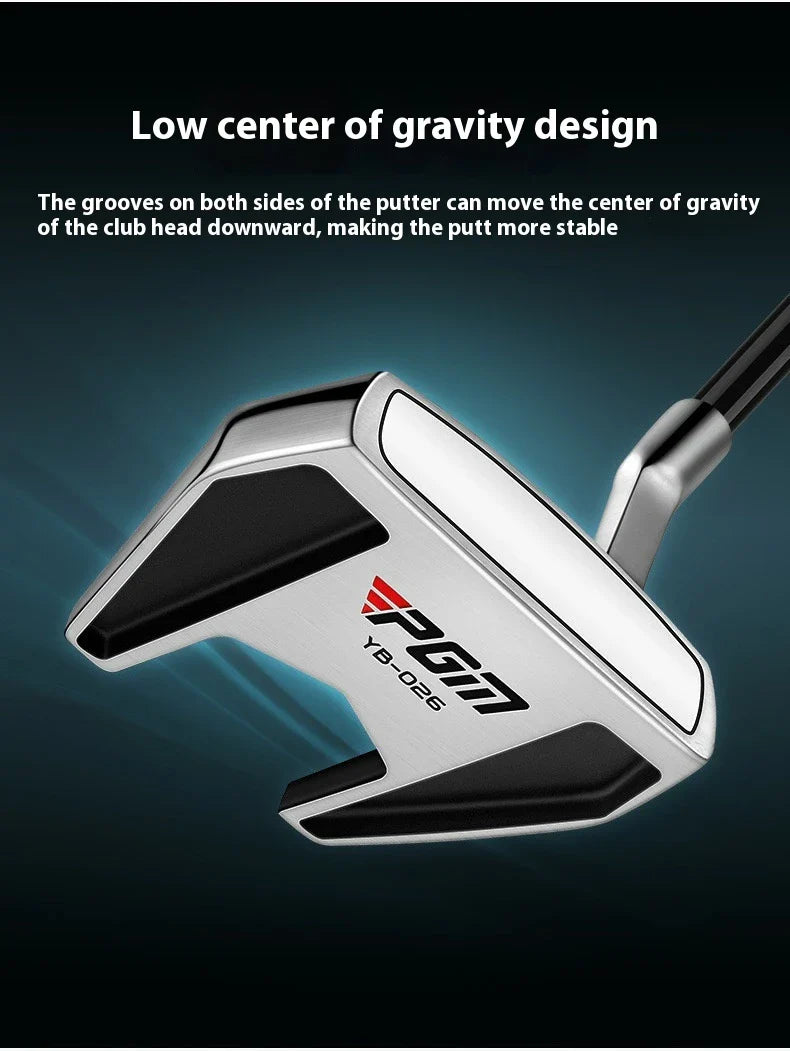 Premium golf putter with low centre of gravity for stable, consistent putting on the green