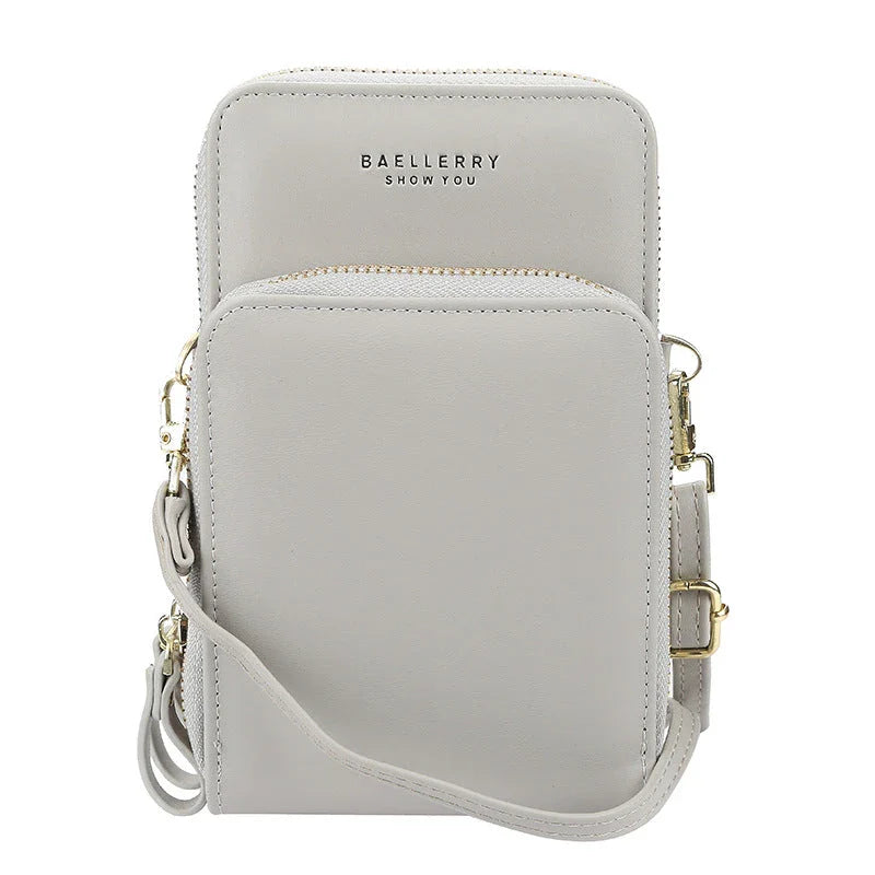 Stylish crossbody bag for women with multiple interior pockets and a dedicated mobile phone compartment