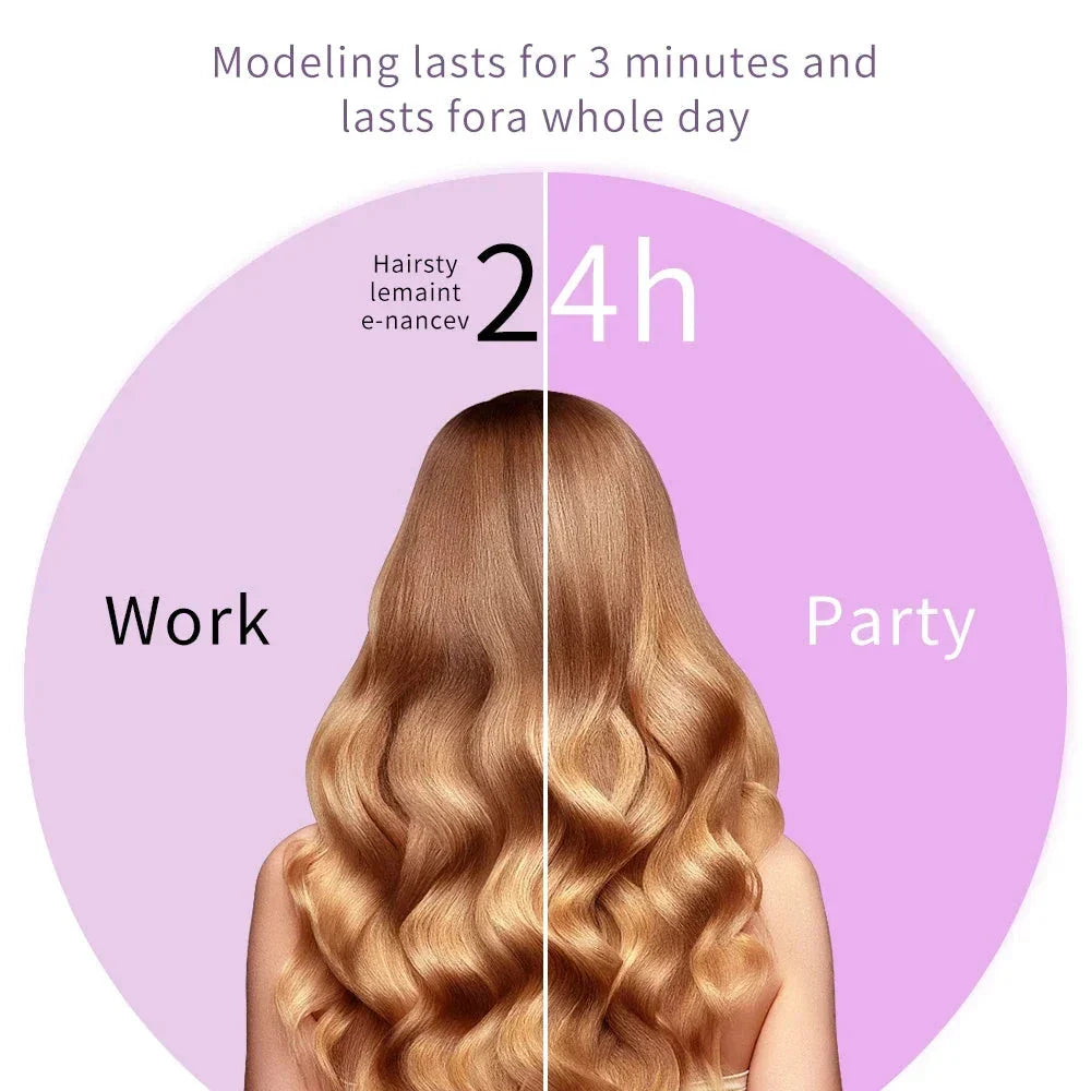 32mm Automatic Rotating Hair Curler with ceramic tourmaline technology for salon-quality curls
