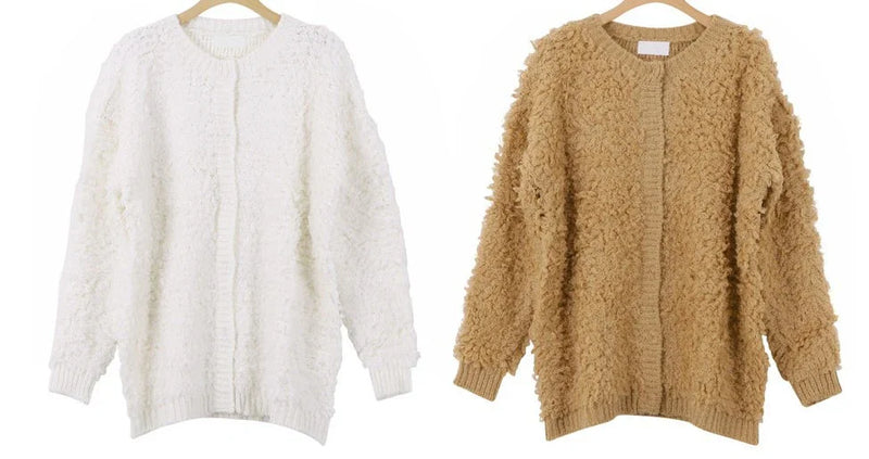 GiftHome UK Refined British-Style Women's Cosy Knitted Jumper Coat