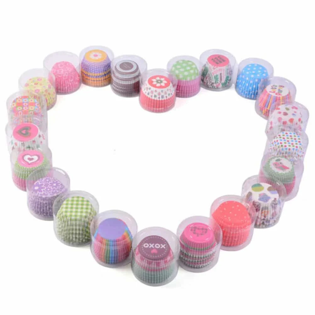 Premium quality, eco-friendly paper cupcake cases in a set of 100, designed for the discerning home baker in the UK.