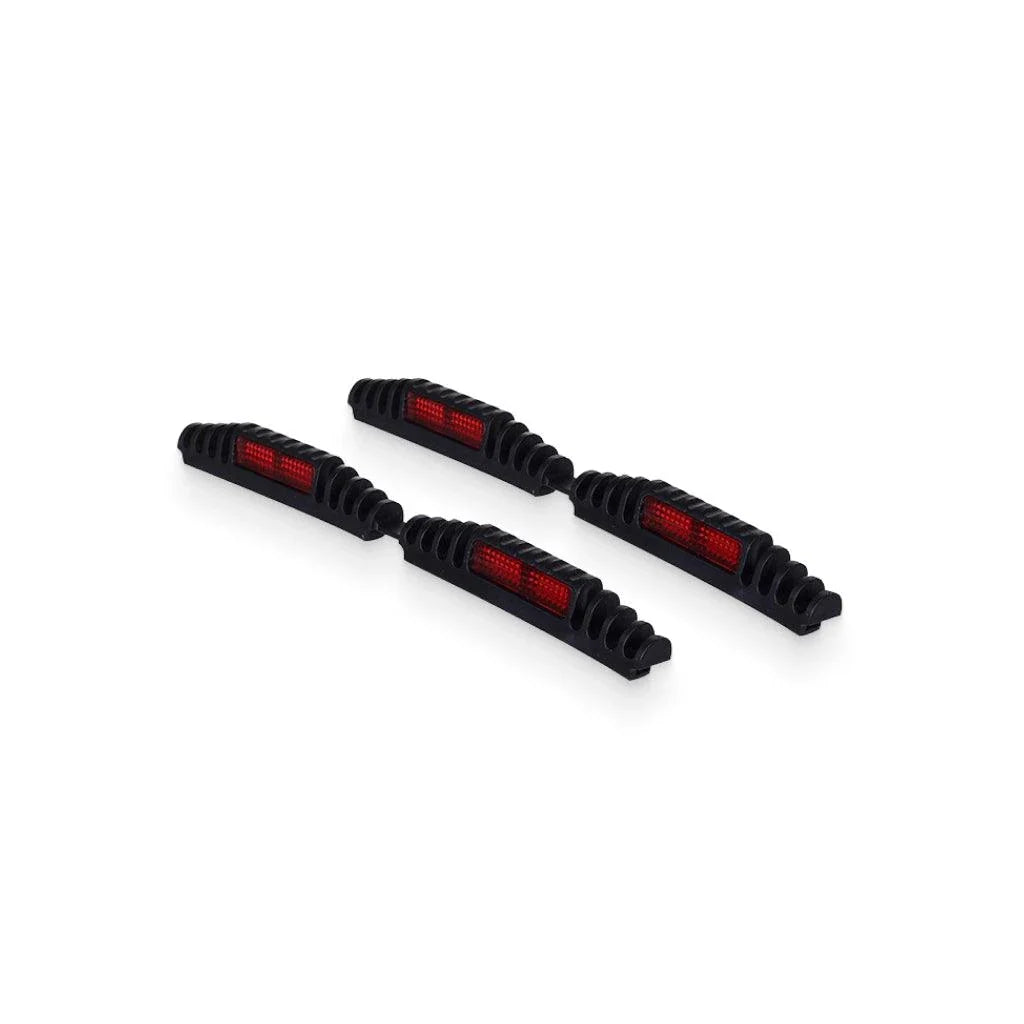 Reflective Ridged Door Guard Strips for protecting car doors from dings, dents, and damage in crowded parking spaces