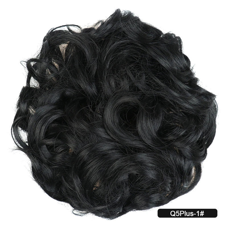 Messy Chignon Donut Hair Bun Pad in Fawn Brown, a versatile hair accessory that provides effortless elegance