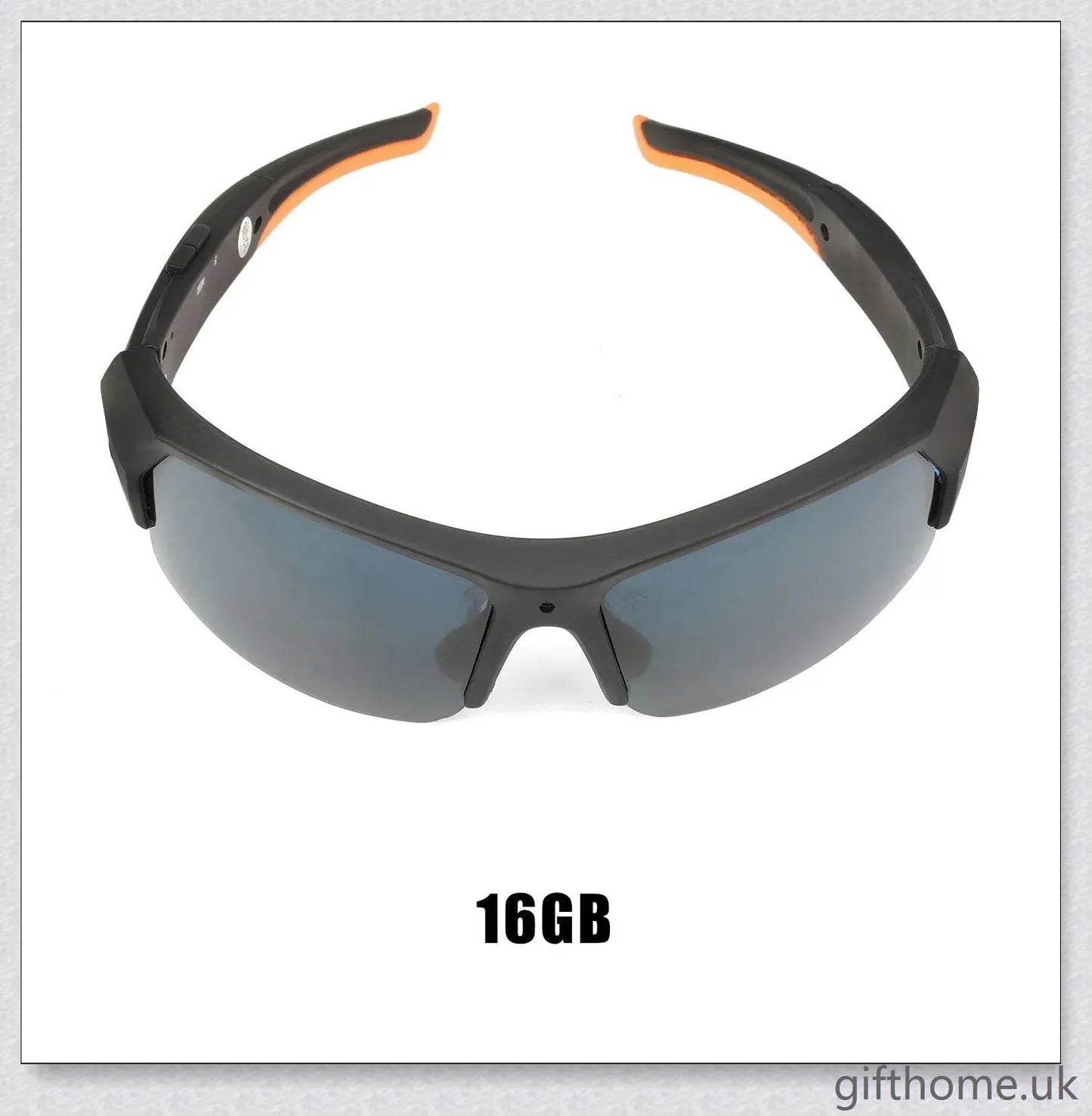 Premium smart camera glasses with HD video recording, built-in microphone and earbuds, and UV protection
