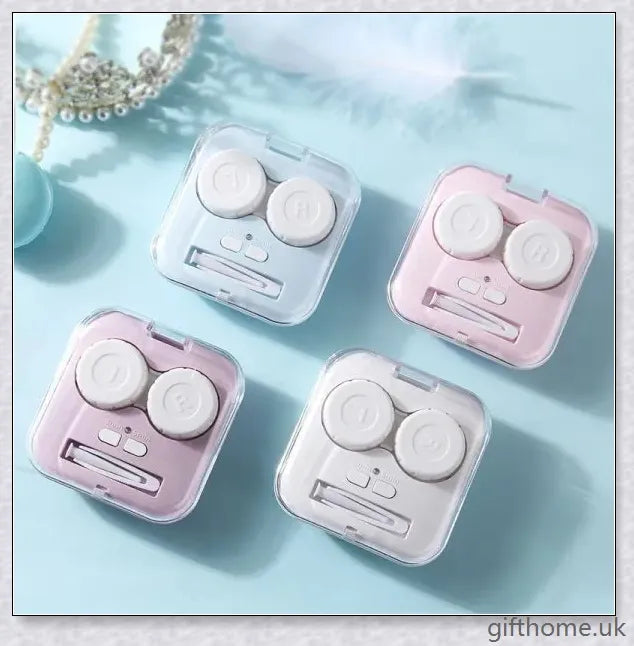 Automatic contact lens cleaning device with vibration technology for hassle-free lens care