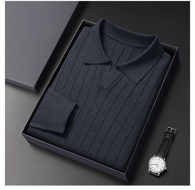 Men's autumn pullover sweater in various colours and sizes, featuring a cosy and versatile design for casual wear