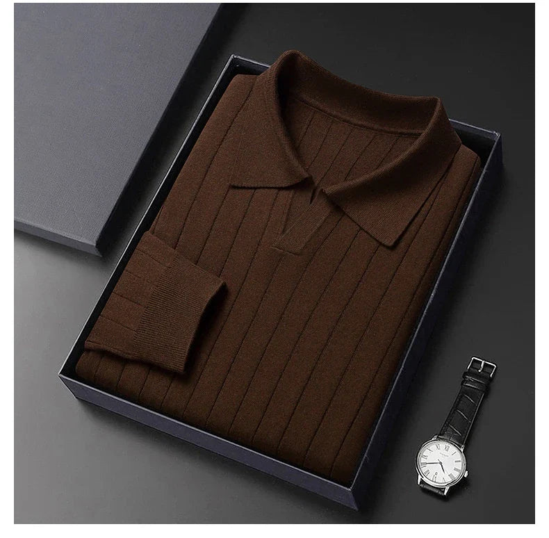Men's autumn pullover sweater in various colours and sizes, featuring a cosy and versatile design for casual wear