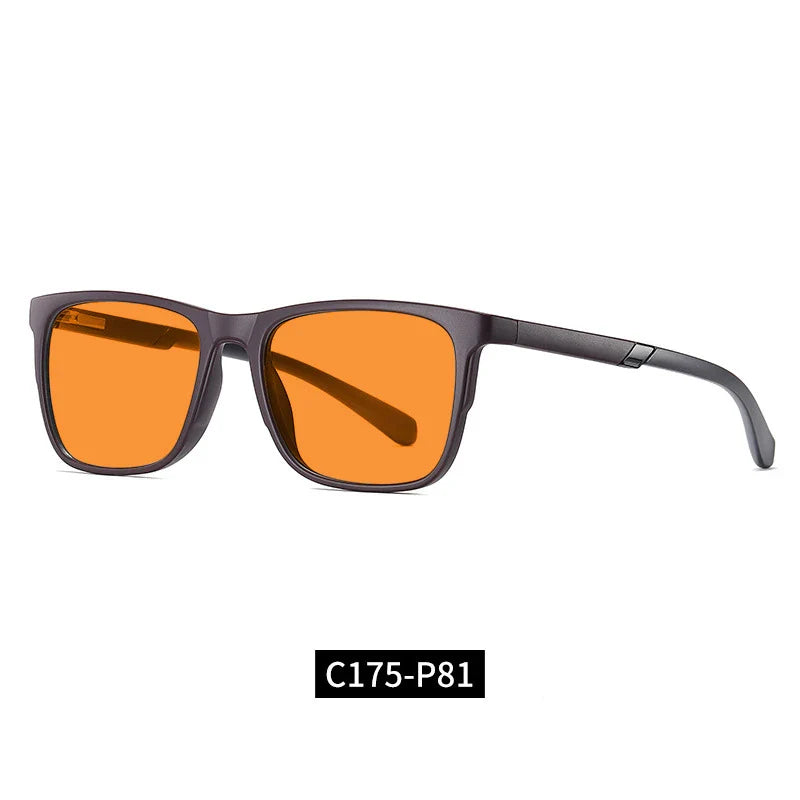 Cross-border Wild 2309 Orange Anti-Blue Light UV Glasses with stylish full-rim frame and protective lenses