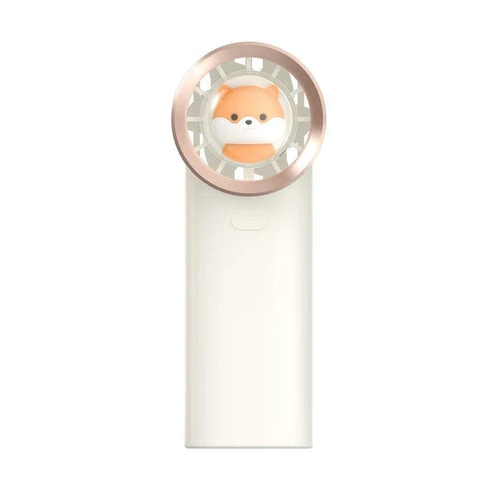 Charming Squirrel Mini Pocket Fan with Handheld and Stand Functions, 3 Wind Speeds, and Long-Lasting Battery Life