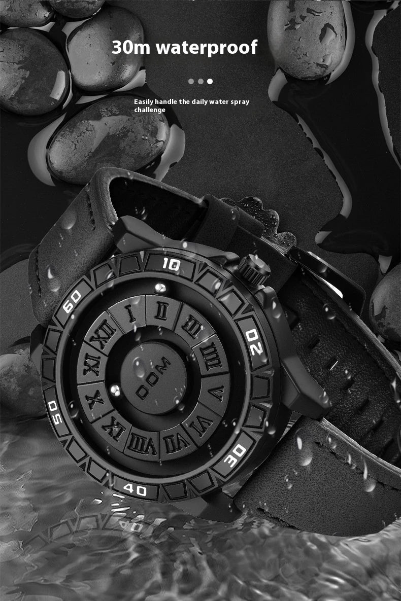A sophisticated magnetic suspension waterproof watch with a sleek and personalised design