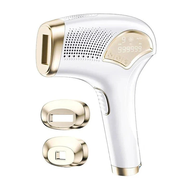 3-in-1 IPL Laser Hair Removal Device with ice-cooling feature for painless hair removal, skin rejuvenation, and acne treatment
