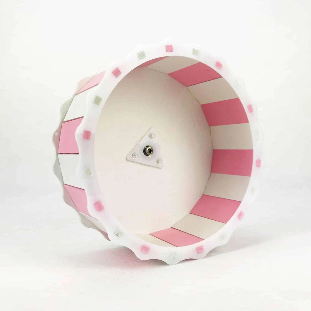 Premium PVC Hamster Wheel with 14.5 cm diameter for energetic exercise and activity