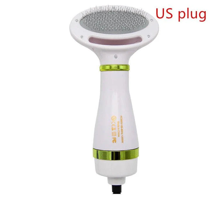 Premium 2-in-1 Pet Hair Dryer and Grooming Brush with Powerful Drying and Gentle Brushing Capabilities
