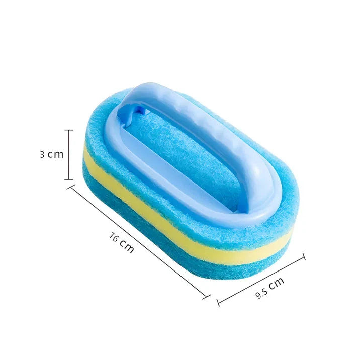 A versatile cleaning brush with a comfortable handle, designed for effective scrubbing on various surfaces in the home.
