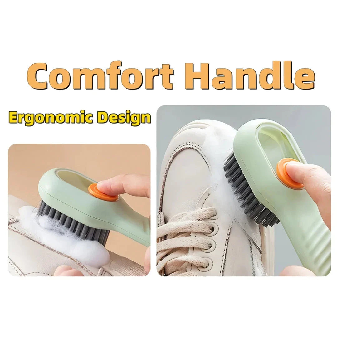 Premium Automatic Shoe Scrubber with Liquid Dispenser for Thorough Cleaning and Gentle Fabric Care