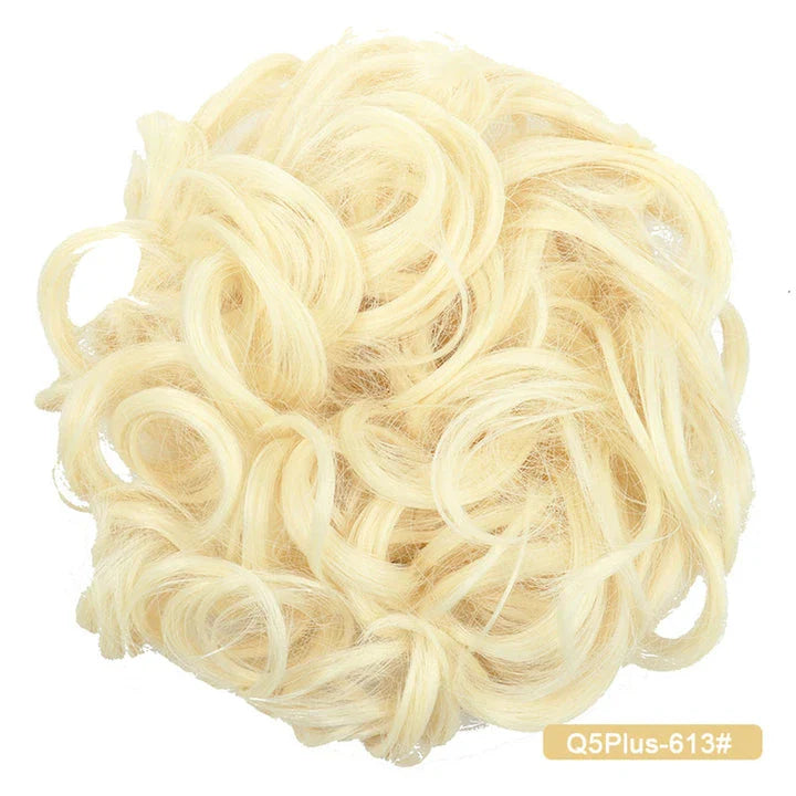 Messy Chignon Donut Hair Bun Pad in Fawn Brown, a versatile hair accessory that provides effortless elegance
