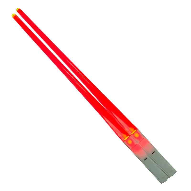 Pair of LED-illuminated Lightsaber Chopsticks, perfect for Star Wars-themed dining and adding a touch of magic to any meal