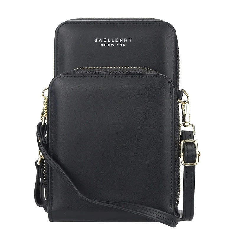 Stylish crossbody bag for women with multiple interior pockets and a dedicated mobile phone compartment