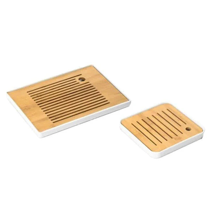 Premium bamboo tea tray saucer with sleek, elegant design for a sophisticated tea experience