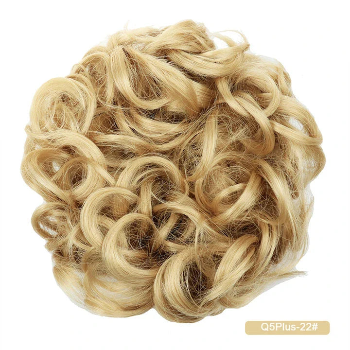 Messy Chignon Donut Hair Bun Pad in Fawn Brown, a versatile hair accessory that provides effortless elegance