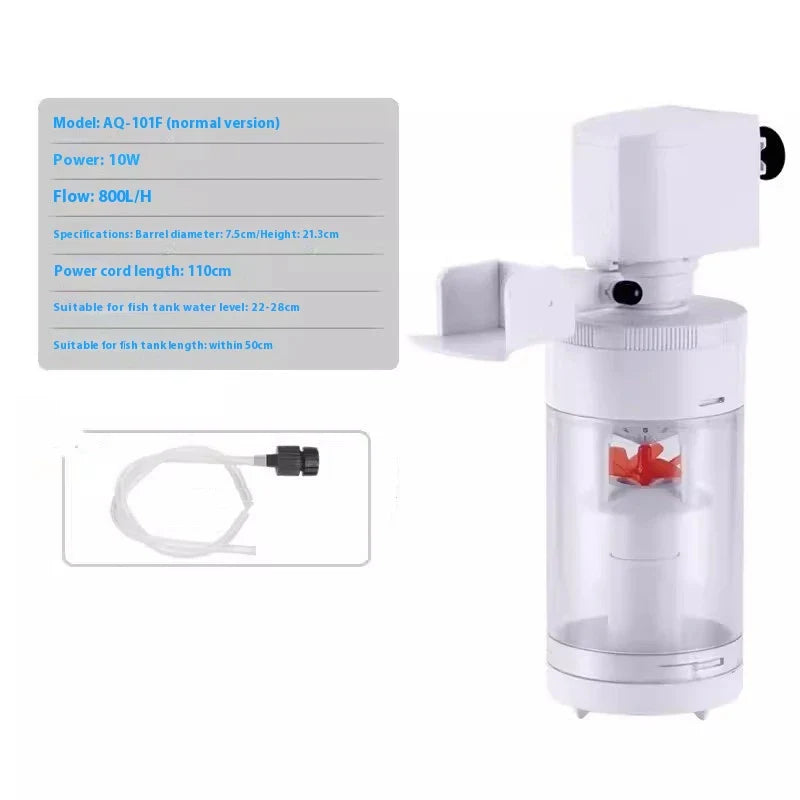 Premium 3-in-1 fish tank with integrated filtration system, sleek wall-mounted design, and durable plastic construction