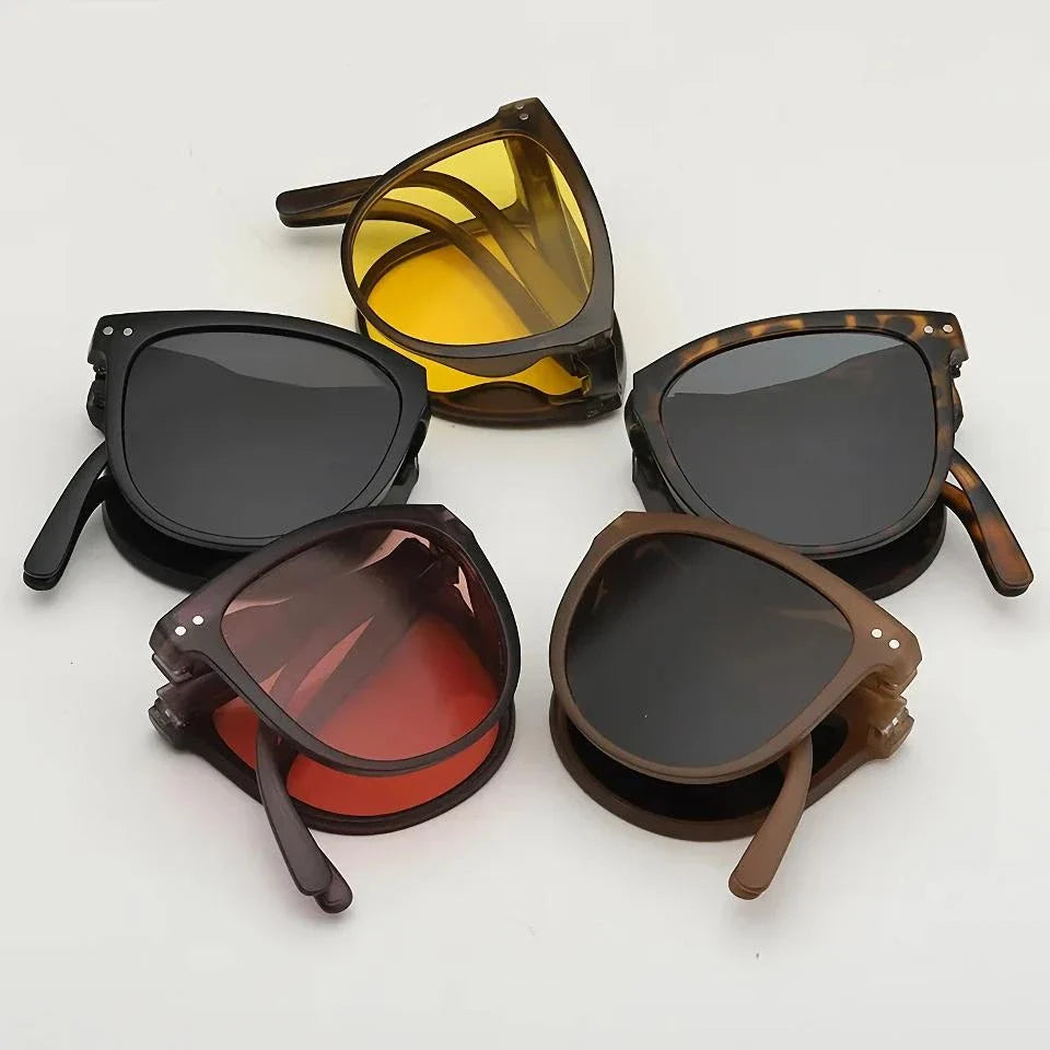 Elegant and foldable sunglasses with UV400 protection, perfect for British women's everyday style