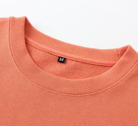 Premium heavyweight knitted jumper in a range of solid colours, made with soft cotton terry fabric for cosy comfort.