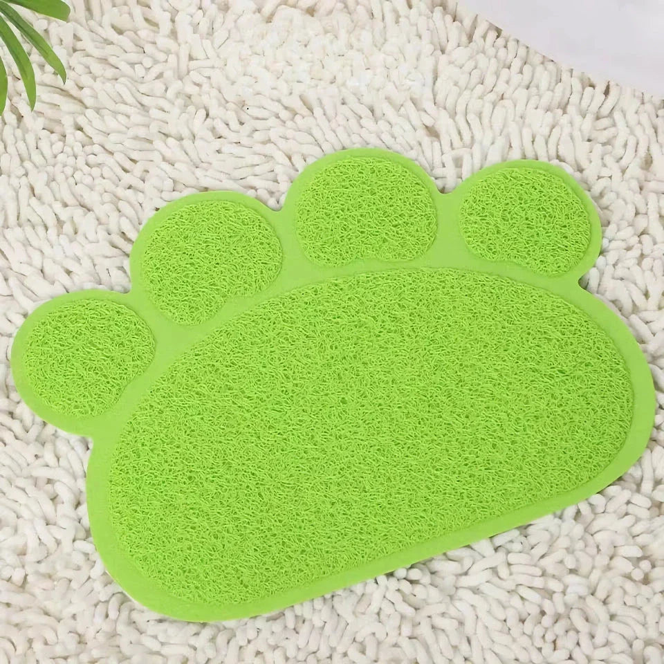 Anti-Slip Pet Mat with Charming Cat Paw Design for Cats and Dogs