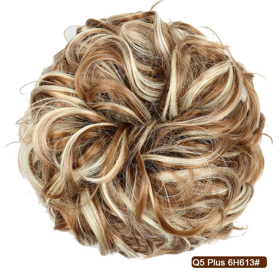 Messy Chignon Donut Hair Bun Pad in Fawn Brown, a versatile hair accessory that provides effortless elegance