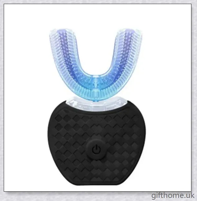 Premium Automatic Whitening Toothbrush with 360-degree rotating head, nano-blue light whitening, and gum massage features for sparkling smiles.