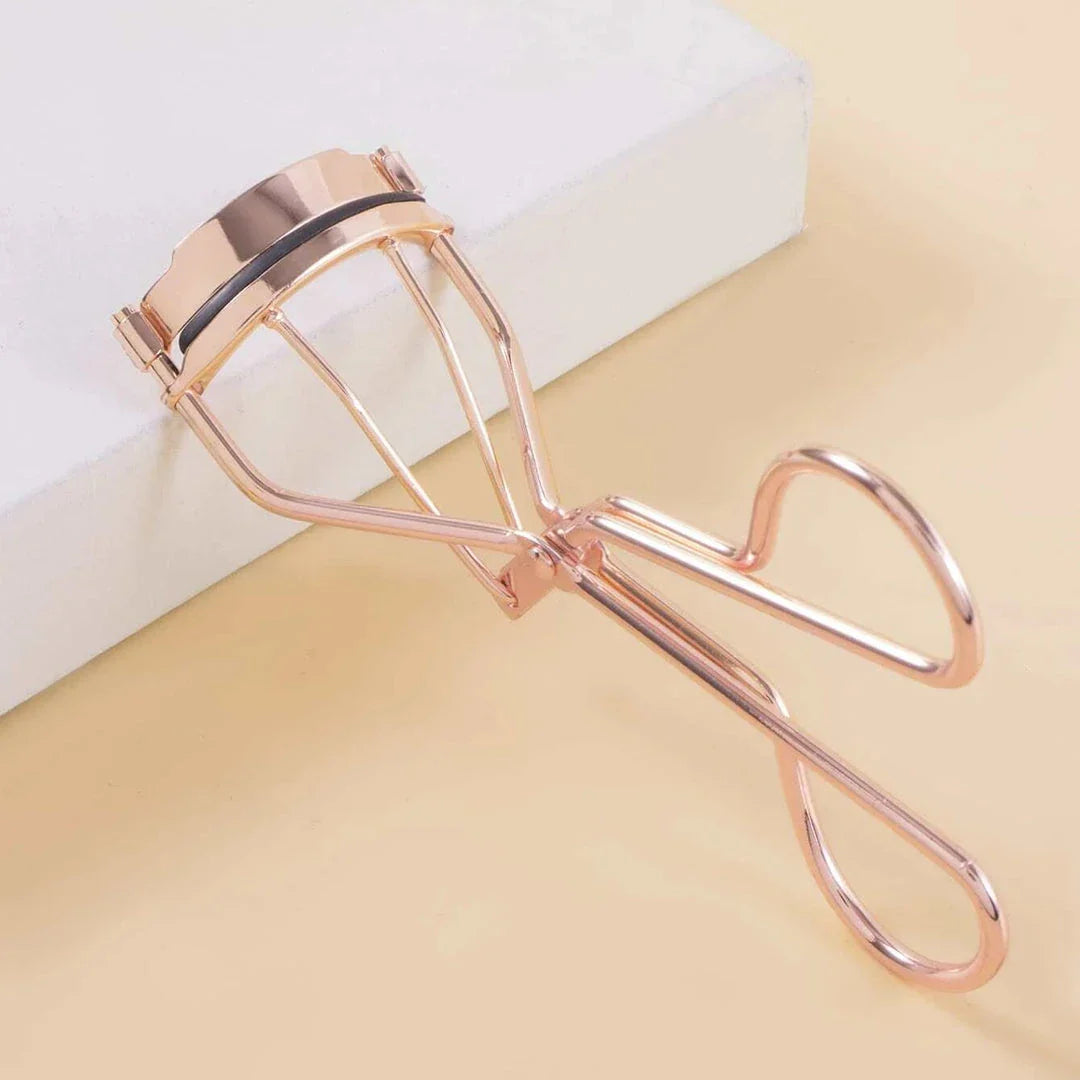 OVW 1PCS Eyelash Curler Clip in rose gold, designed for effortlessly curled and volumized lashes